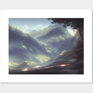 landscape pictures for wall soft Posters and Art